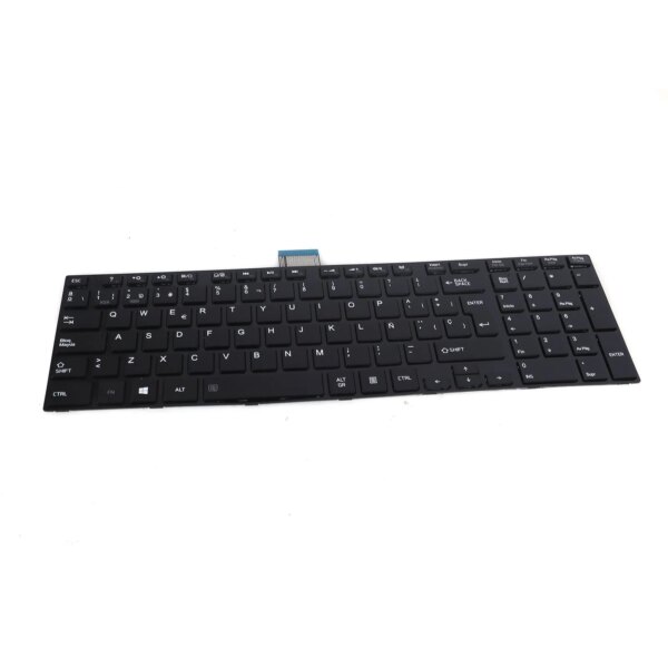Teclado Preto Glossy para Portátil Toshiba Satellite C70 - Substituição Original