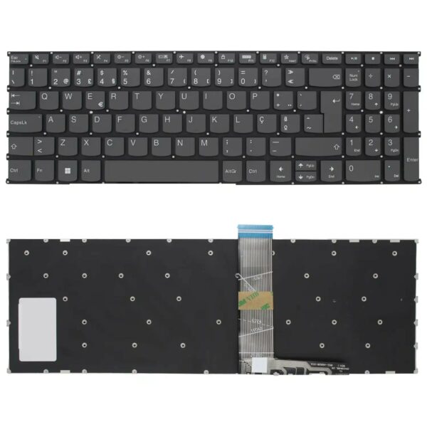 Teclado Portátil Lenovo IdeaPad 5 15IIL05 15ITL05 Português PT Preto Sem Moldura