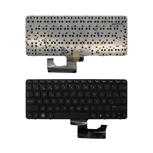 Teclado Espanhol Preto para Portátil HP Mini 110-3000 e CQ10 Series - Com Moldura