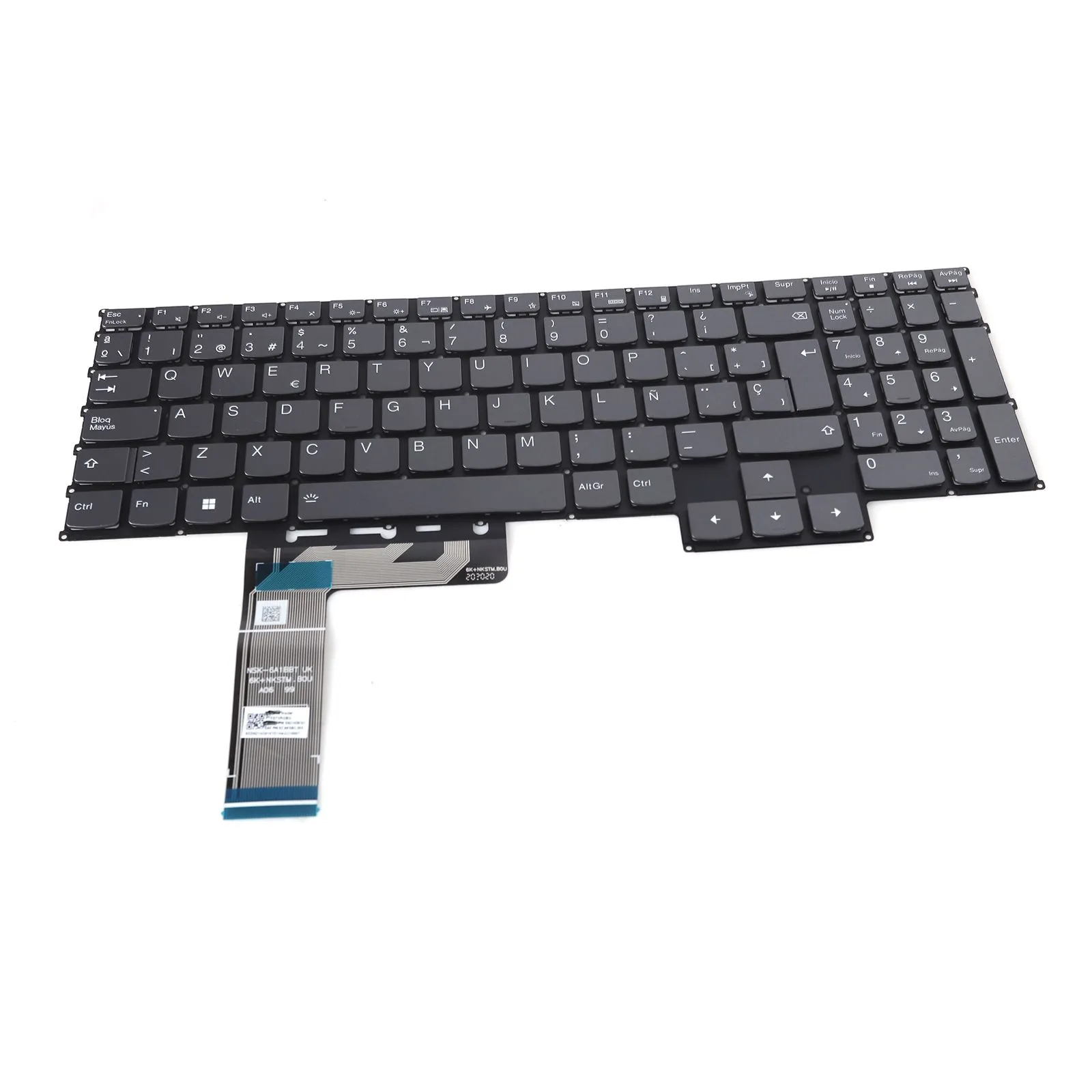 Teclado Retroiluminado Cinzento para Portátil Lenovo IdeaPad Gaming 3 Series | P/N: 9Z.NKSBC.D0S - Image 2