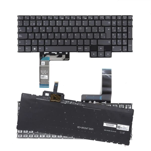 Teclado Retroiluminado Cinzento para Portátil Lenovo IdeaPad Gaming 3 Series | P/N: 9Z.NKSBC.D0S