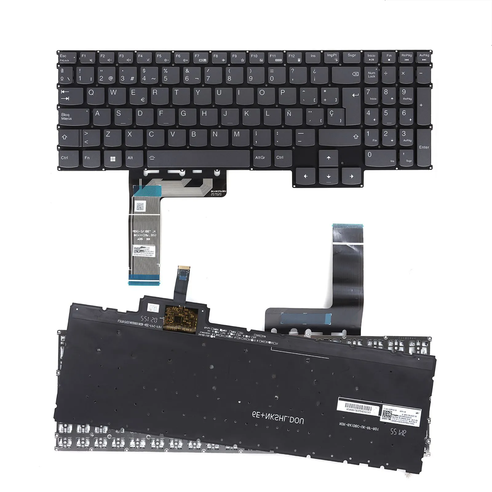 Teclado Retroiluminado Cinzento para Portátil Lenovo IdeaPad Gaming 3 Series | P/N: 9Z.NKSBC.D0S