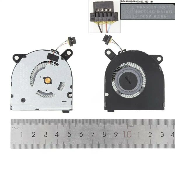 Ventoinha para Portátil HP Pavilion 13-AN Series (TPN-Q214, ND55C03-18C15, L41283-001) - 5V 0.5A