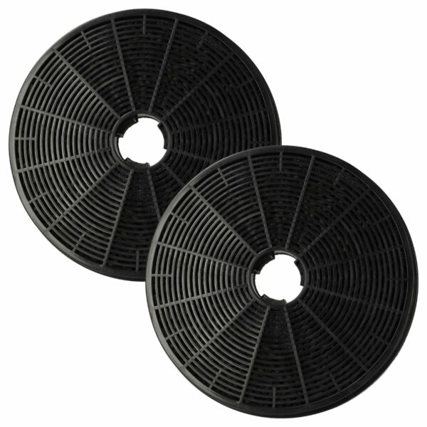 2x Filtro de Carvão Ativado Compatível com Klarstein 10035387 para Coifa - 17.5 cm