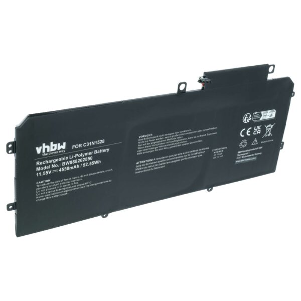 Bateria vhbw para portáteis Asus Q324CA, UX360CA (4550 mAh, 11.55 V)