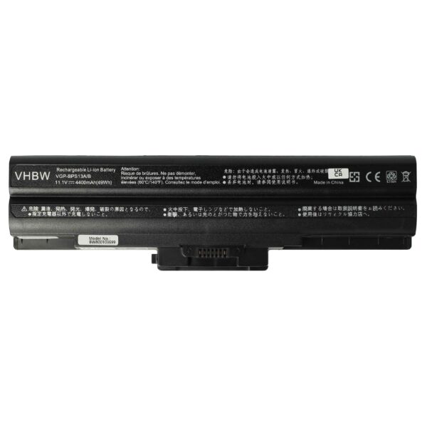 Bateria para Portátil Sony VGP-BPS13/B, VGP-BPS13, VGP-BPL21, VGP-BPL13 - 4400 mAh 11.1 V Li-Ion