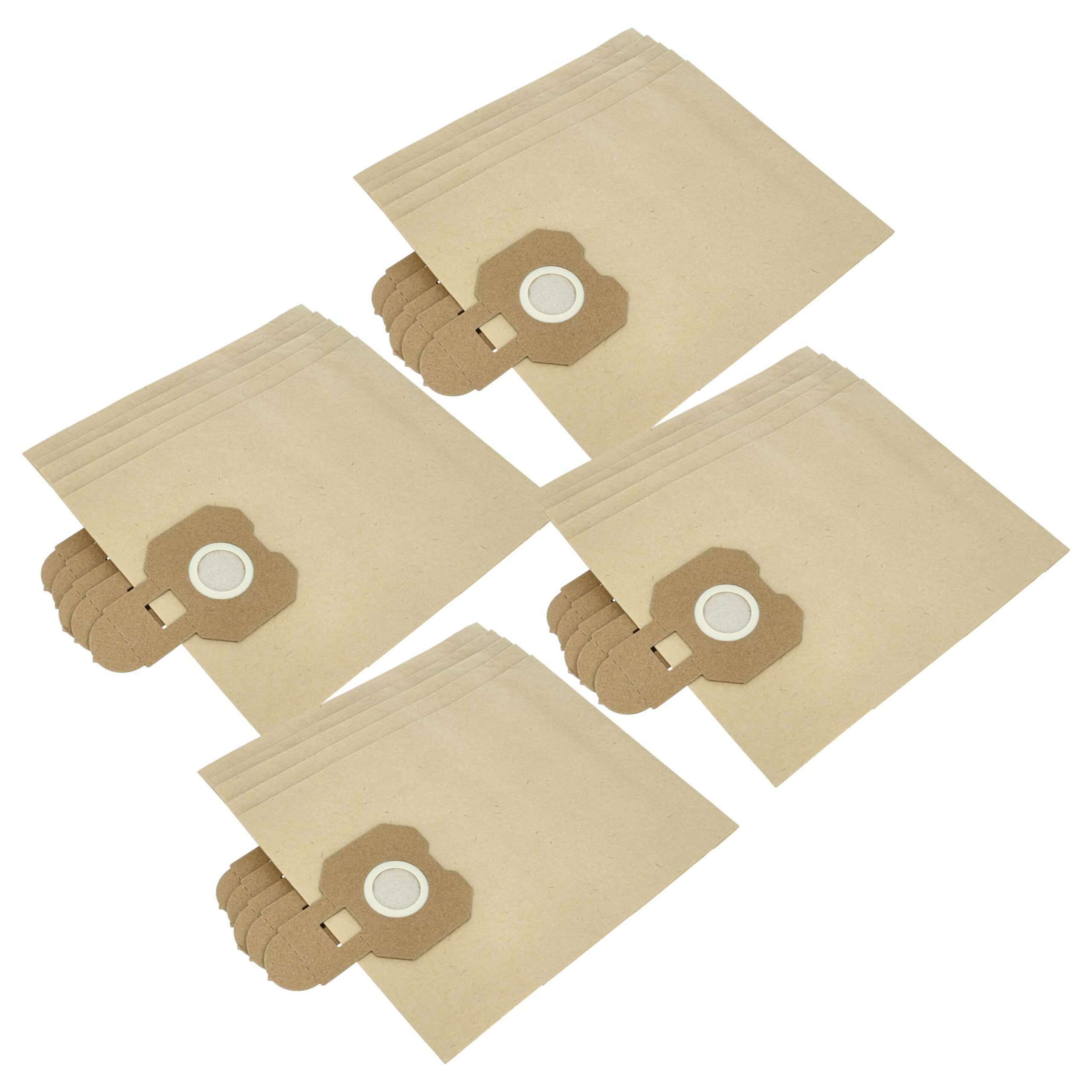 Pack de 20 Sacos para Aspirador Hitachi 2032835 - Papel vhbw