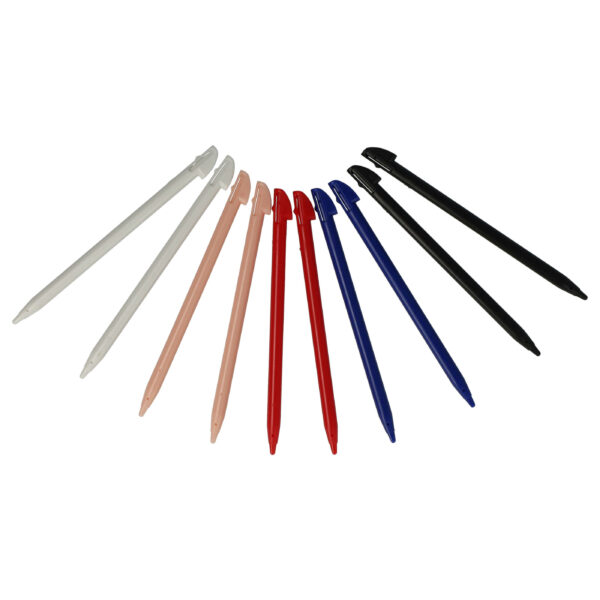 Pack de 10 Esfibras para Nintendo 3DS XL - preto, rosa, branco, azul e vermelho
