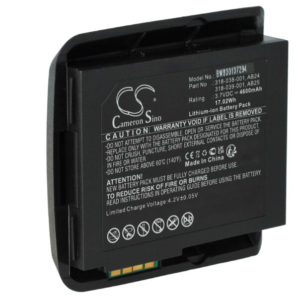 Bateria vhbw para Intermec CN50, CN51 Barcode Scanner - 4600 mAh 3.7 V