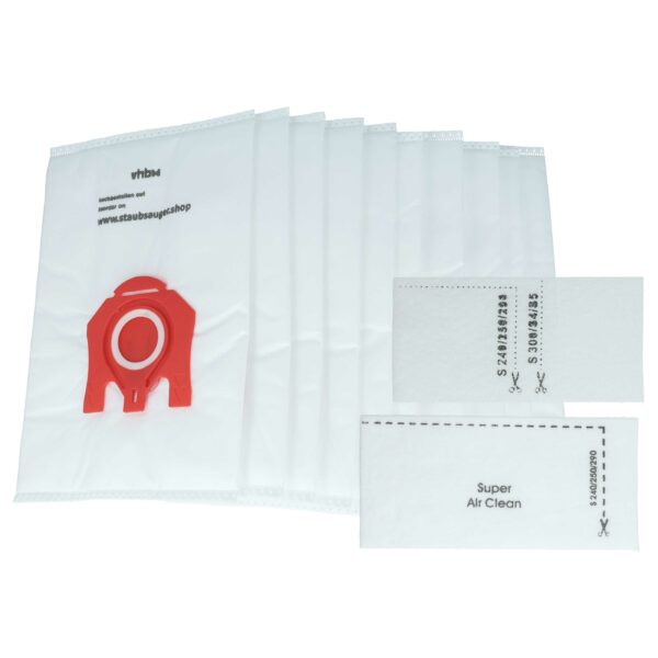 Pack 10x Sacos de Aspirador compatíveis Miele tipo F/J/M, M 50 - microfibra vhbw