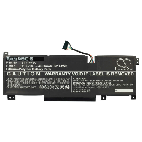 Bateria vhbw para MSI - 4600 mAh 11.4 V Li-polymer