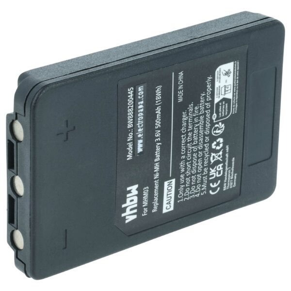 Bateria de Substituição vhbw para Telecomando Autec MHM03, LPM01LI, LPM01, R0BATT00E10A0 - 500 mAh
