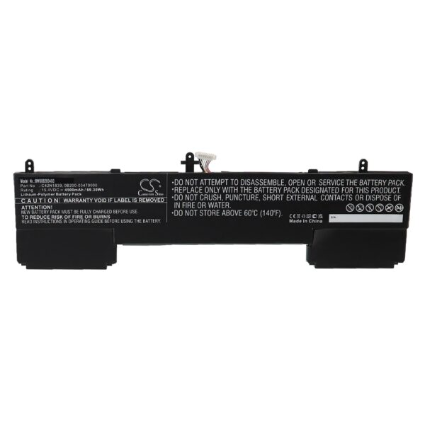 Bateria vhbw para Asus C42N1839 - 4500 mAh 15.4 V Li-polymer