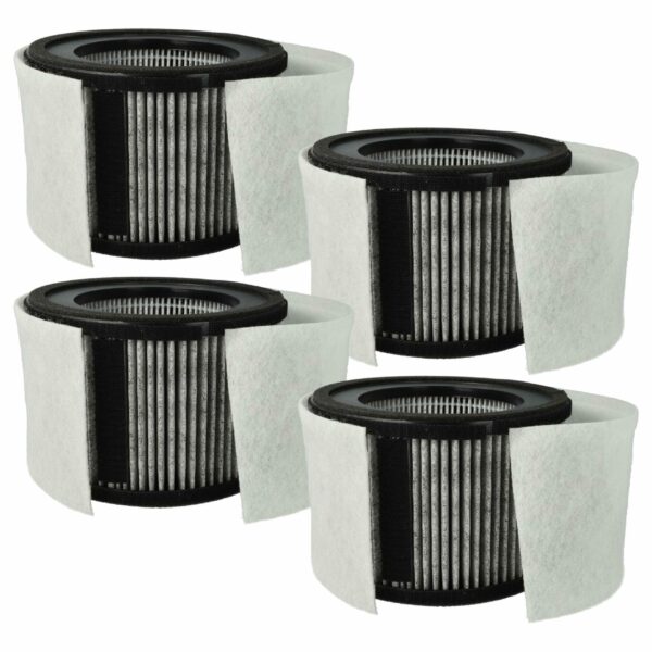 4x Filtro para Purificador de Ar Leifheit / Soehnle 68129, 68106 - vhbw