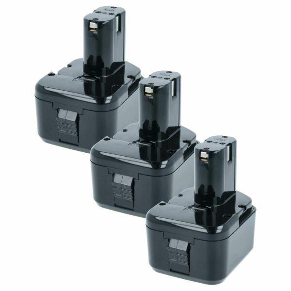 3 Baterias vhbw para Hitachi 320608, 320606, 320388, 320387, 320386 - 2100 mAh, 12 V, NiMH