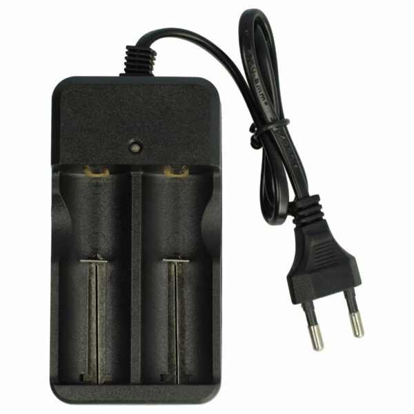 Carregador duplo vhbw para baterias CR123A Li-Ion