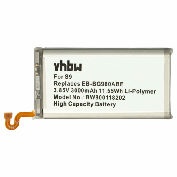 Bateria vhbw para Samsung EB-BG960ABE - 3000 mAh 3.85 V Li-polymer