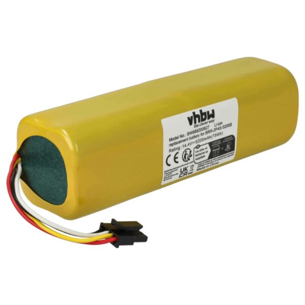 Bateria vhbw 5200 mAh para aspiradores robot Dreame D9, F9 e L10 e Xiaomi Roborock