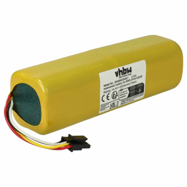 Bateria compatível Xiaomi Dreame STYTJ01ZHM 5200mAh 14.4V Li-Ion vhbw