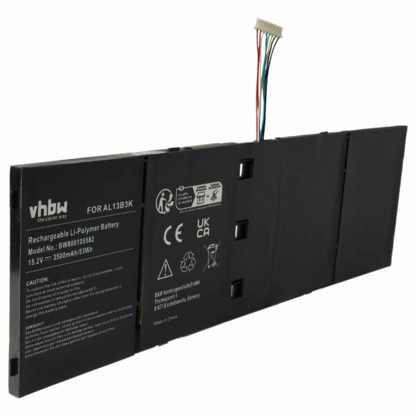 Bateria vhbw para Acer 41CP6/60/80, 41CP6/60/78, 4ICP6/60/80, 4ICP6/60/78 - 3500 mAh 15.2 V Li-polymer