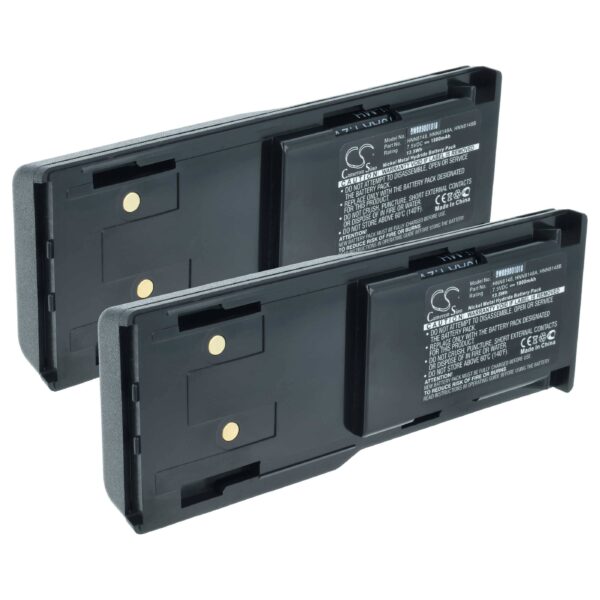 2x Bateria vhbw para Motorola HNN8148C, HNN8148, HNN8148A, HNN8148B - 1800 mAh 7.5 V NiMH