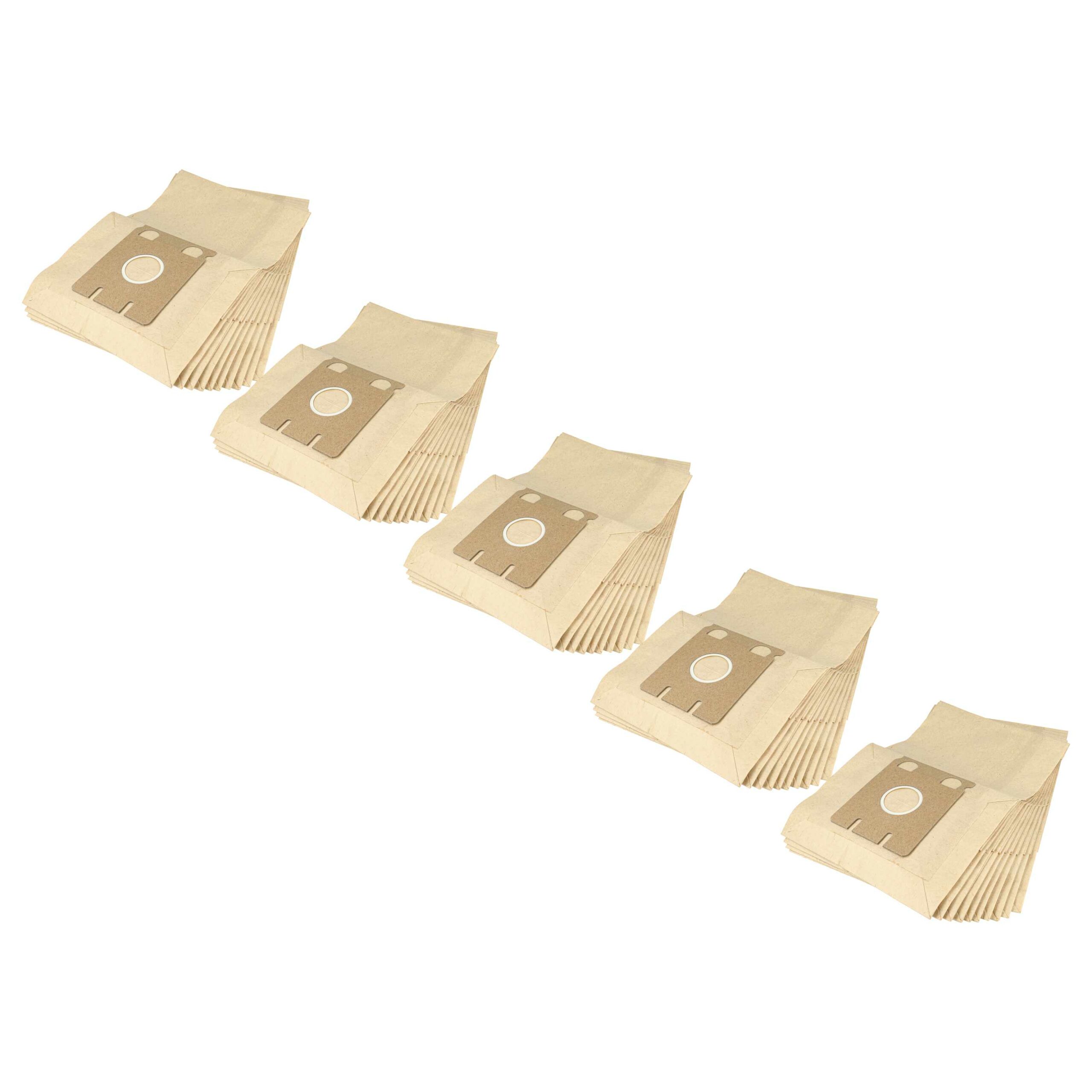 50x Sacos para Aspirador vhbw para Miele S217, S218, S219 - Papel (Substitui Europlus M305)