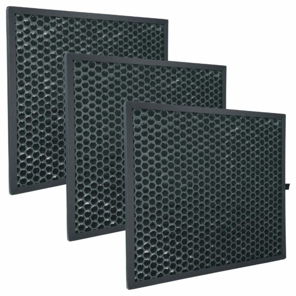 Pack 3x Filtro de Carvão Ativado vhbw para Purificador Sharp FZ-F30DFE