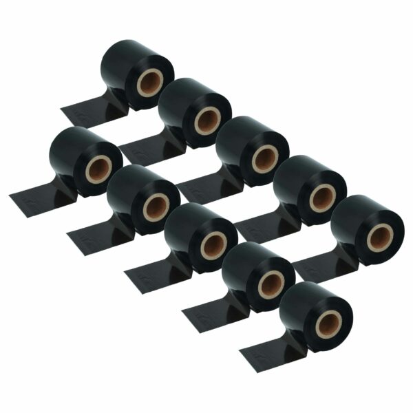10x Bobina de Transferência Térmica vhbw 60 mm x 300 m - Compatível com Godex, Printronix, TSC, Valentin