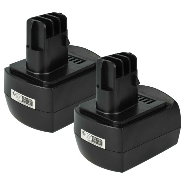 2x Bateria vhbw compatível com Metabo 6.25471.00, 6.2547, 6.25471, 6.25470.00 - 2100 mAh, 9.6 V, NiMH
