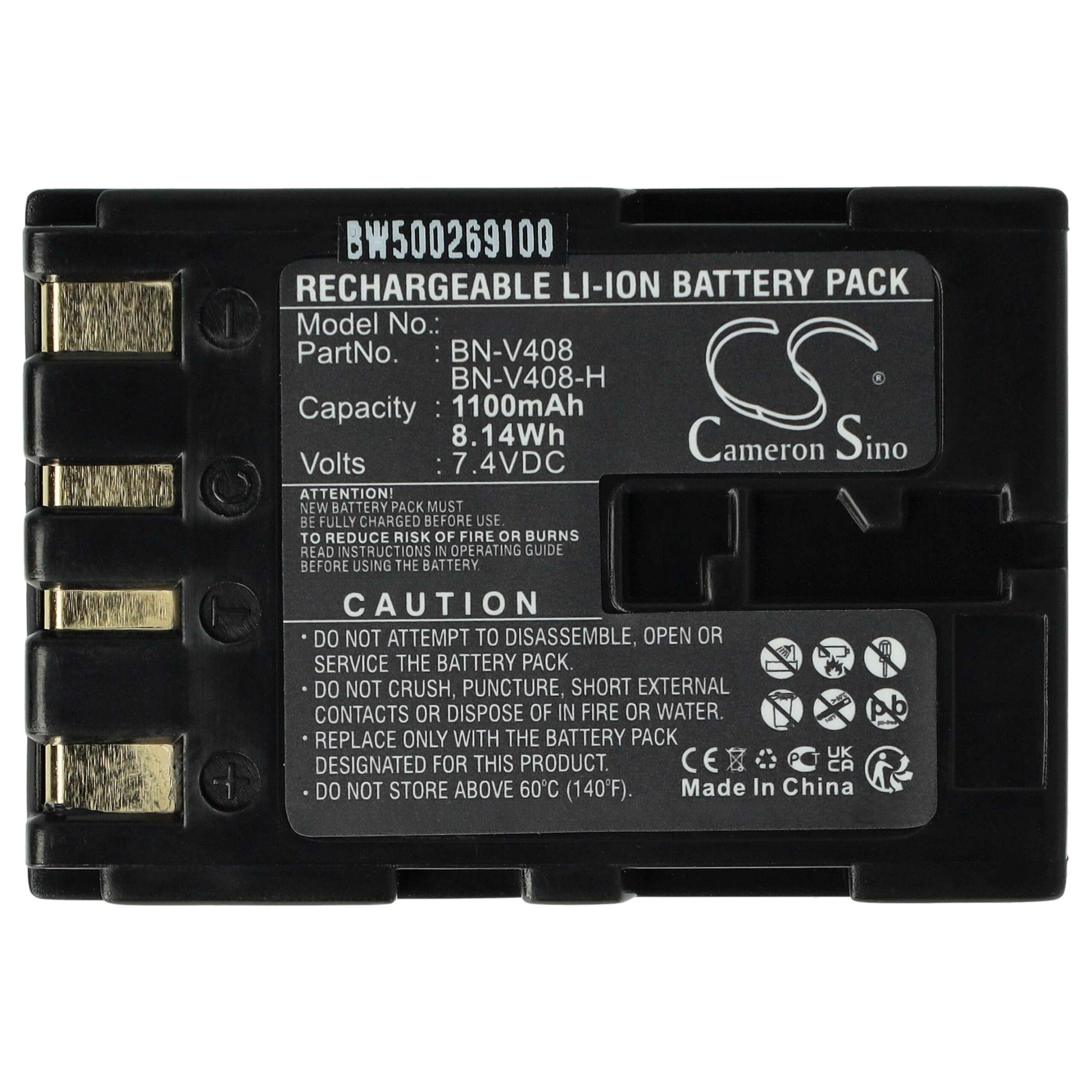 Bateria vhbw para Câmaras JVC - 2x 900 mAh 7.2V Li-Ion (BN-V416/BN-V428/BN-V408) - Image 3
