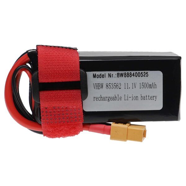 Bateria vhbw para Dispositivo de Modelismo 1500 mAh 11.1 V Li-Polímero XT60