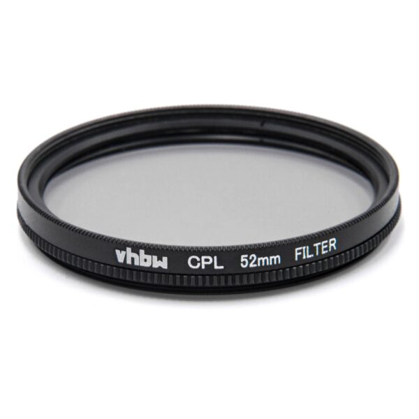 Filtro Polarizador 52 mm para Câmaras e Objetivas - Filtro CPL vhbw