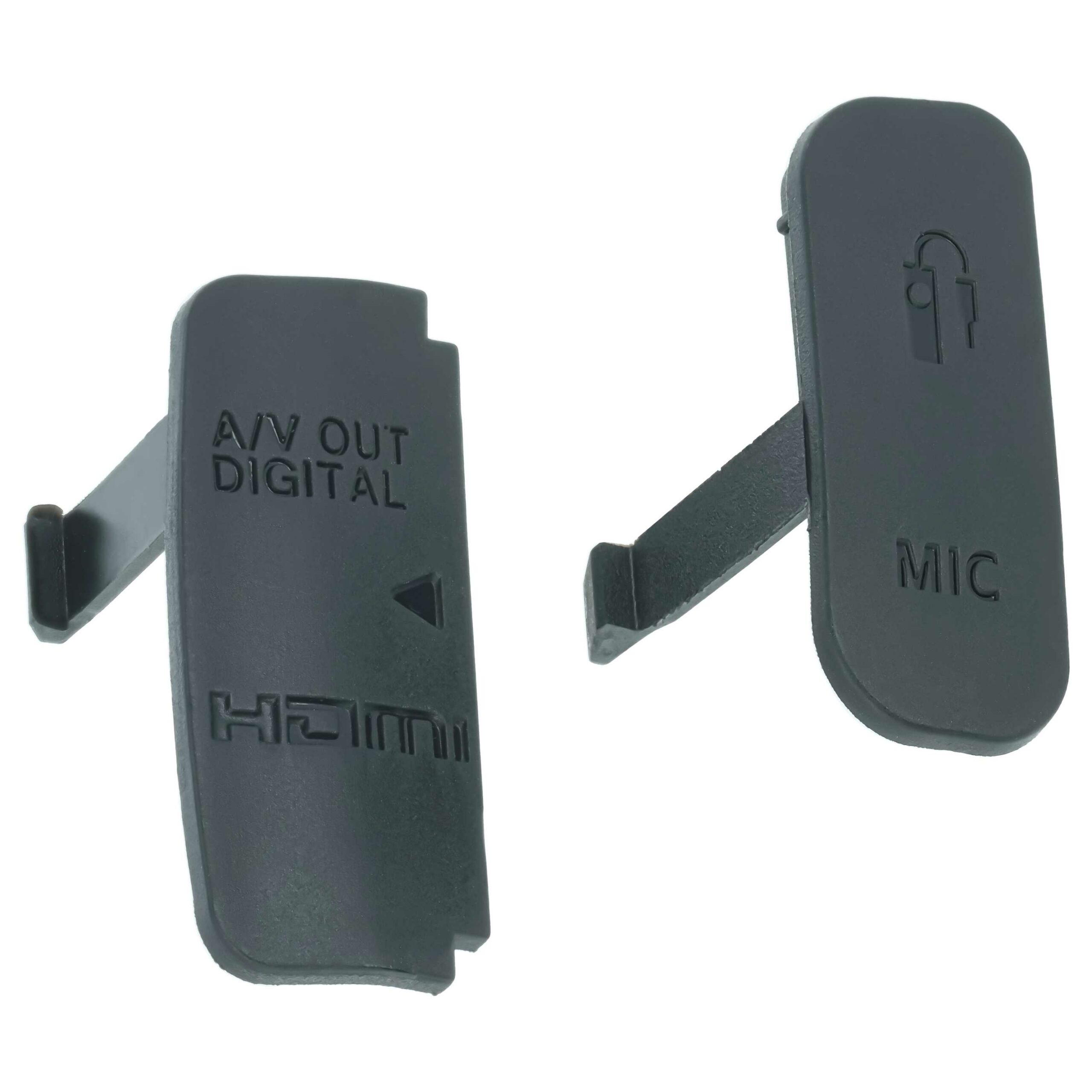 vhbw 2x Tampa de Terminais / Conectores para Câmara Canon EOS 600D - HDMI, A/V, Micro