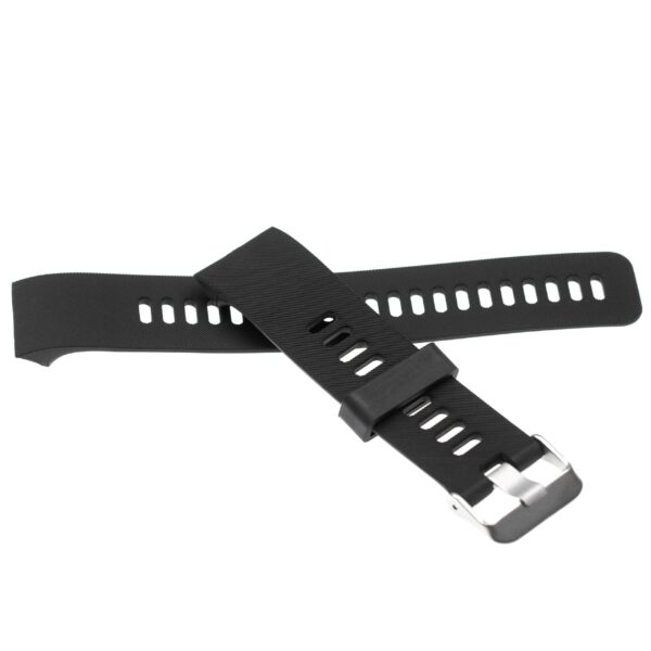 Pulseira para Garmin Forerunner - 13,5 + 9,4 cm, 23 mm de largura, silicone preto