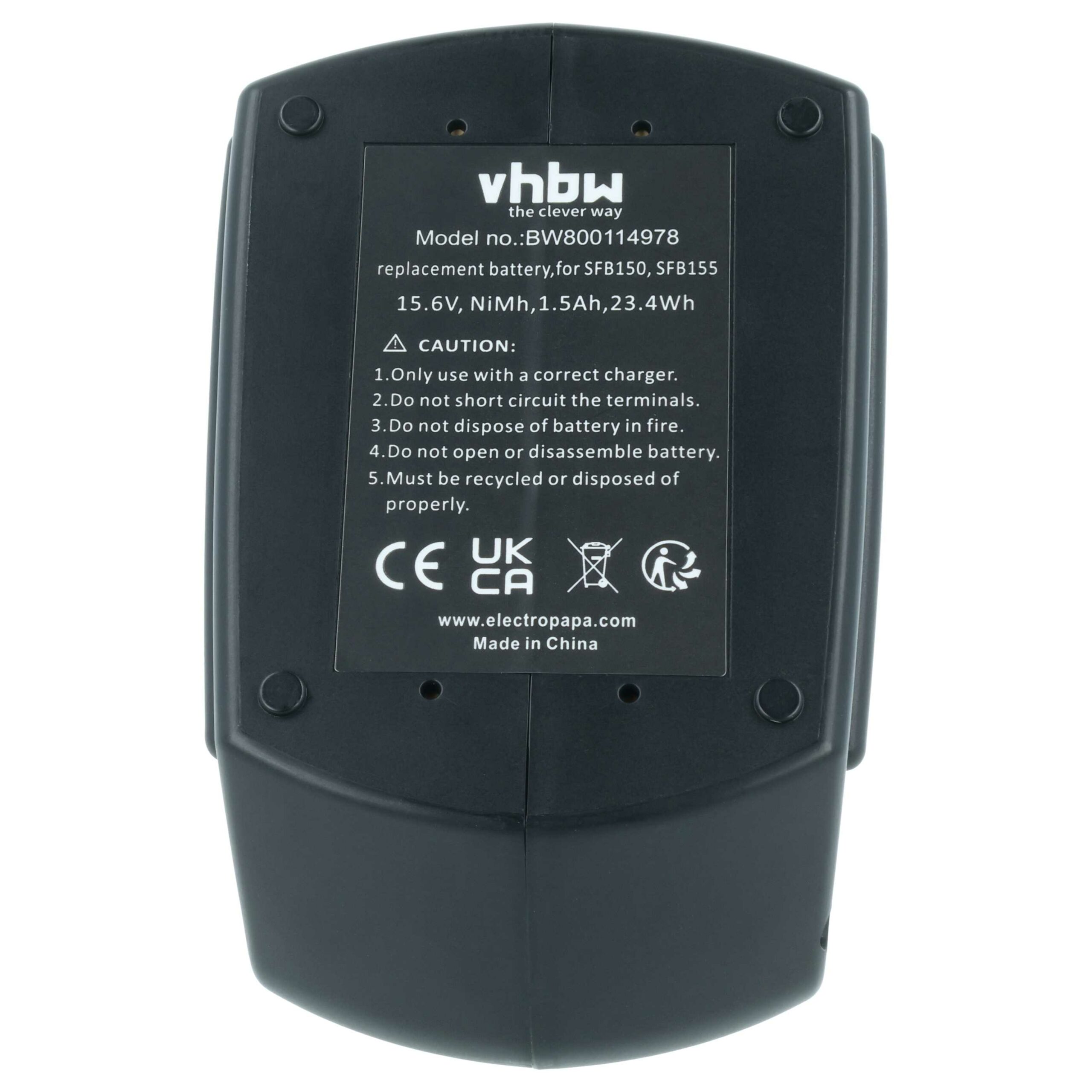 Bateria vhbw para ferramenta elétrica Hilti SFB155, SFB150A, SFB150, SFB151 - 1500 mAh, 15,6 V, NiMH - Image 3