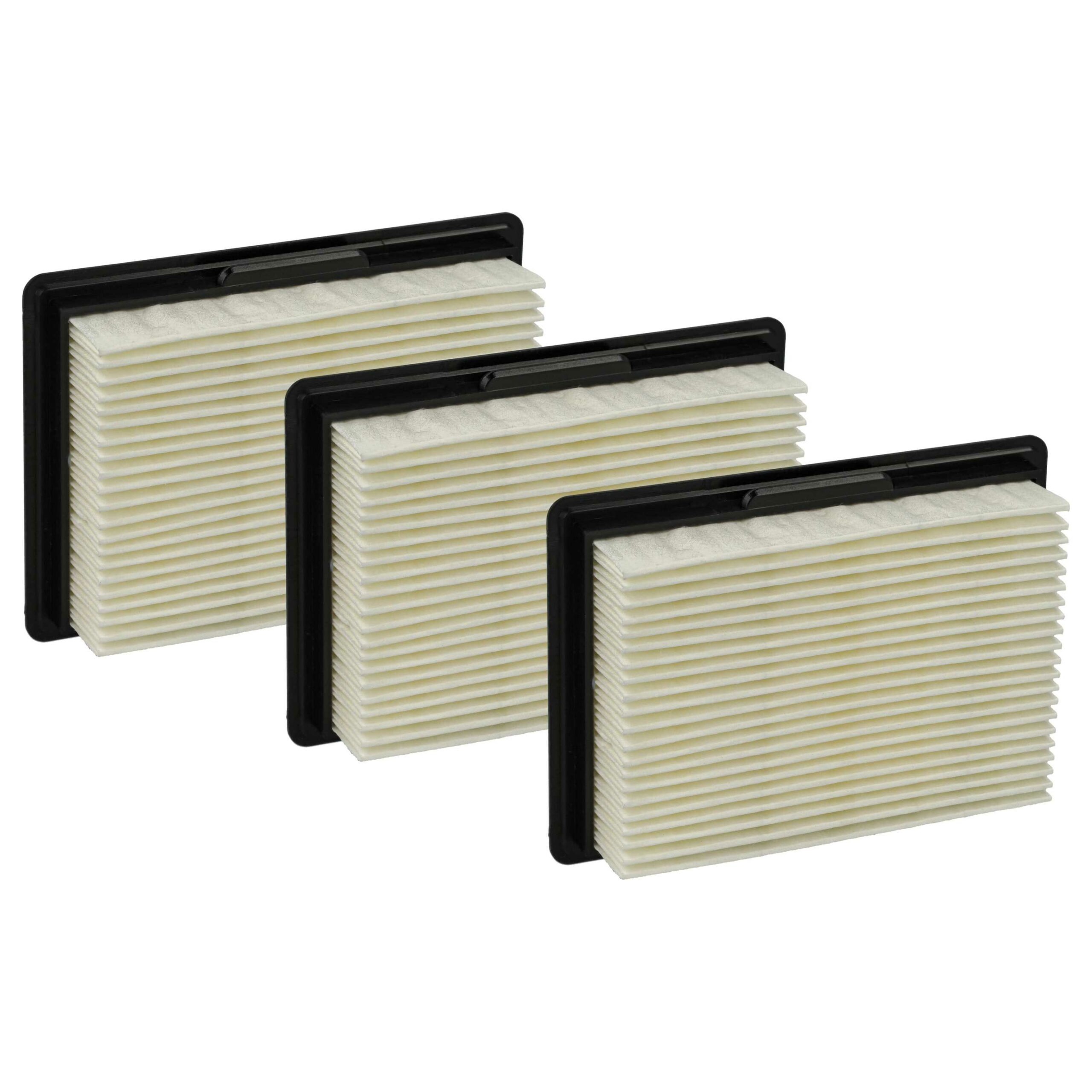 Pack 3x Filtros Cartucho para Aspiradores Bosch vhbw - Substituição 2607432046, 3165140790185, 4059952008400, 1.600.A00.2PS