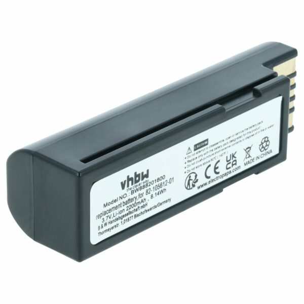Bateria vhbw para Zebra BTRY-36IAB0E-00, 82-166537-01 - Scanner POS 2200 mAh 3.7 V