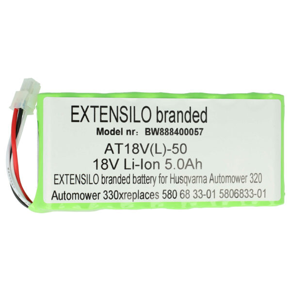 Bateria Extensilo 5000 mAh 18 V para Husqvarna Automower 320, 420