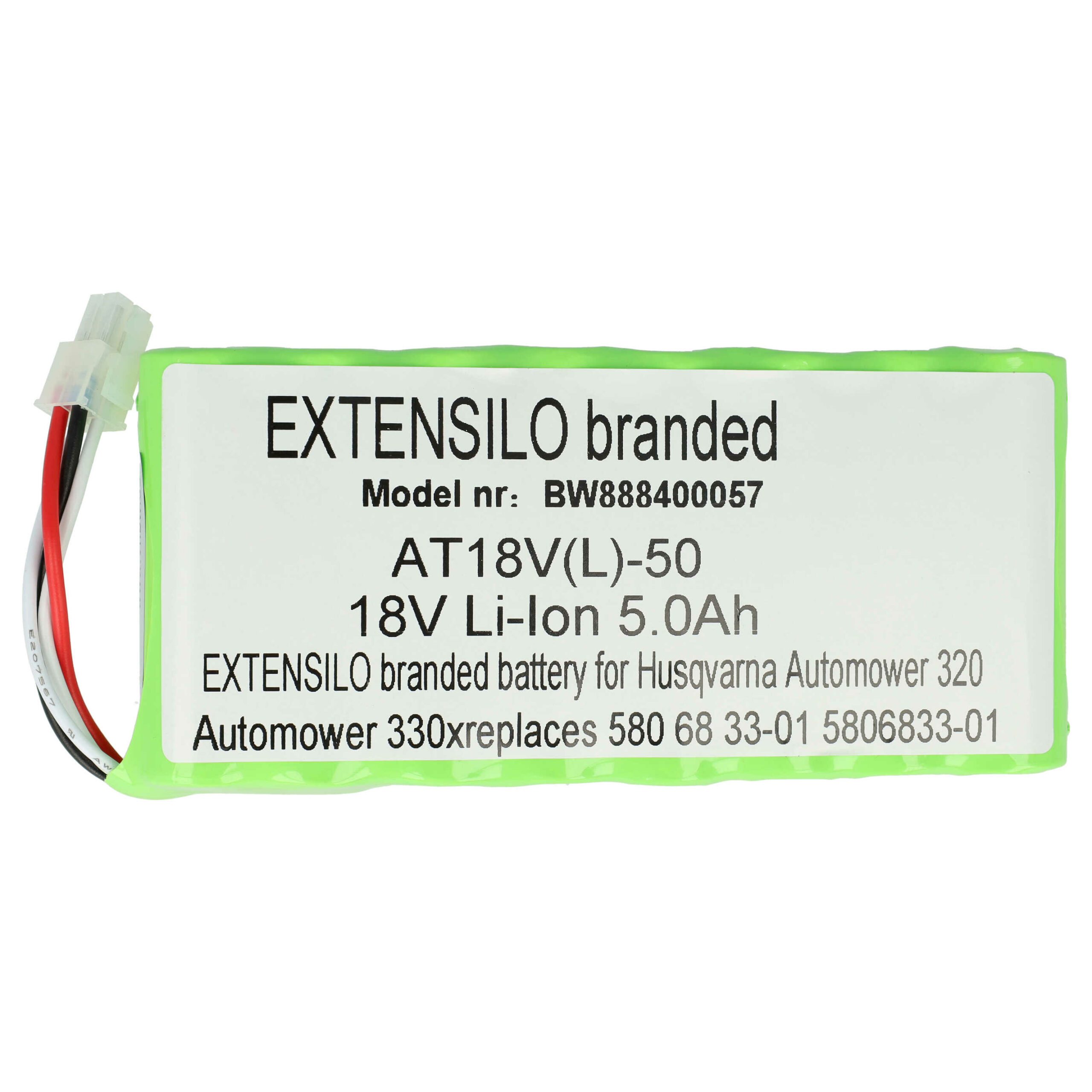 Bateria Extensilo 5000 mAh 18 V para Husqvarna Automower 320, 420