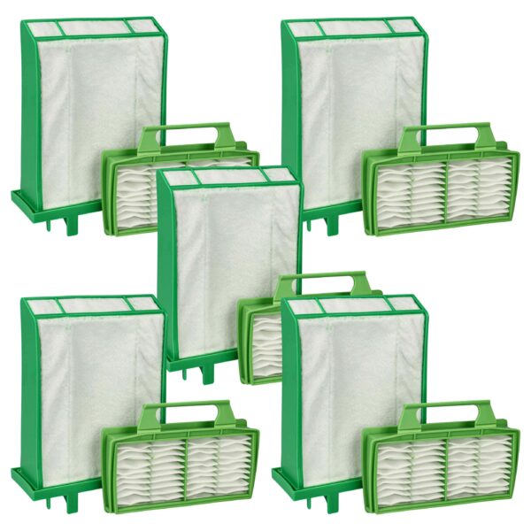 Conjunto de 5 Filtros para Aspirador Sebo 6696ER - vhbw