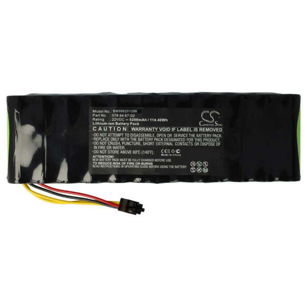 Bateria vhbw para Husqvarna 578 84 87-04, 578 84 87-03, 578 84 87-02, 578 84 87-01 - 5200 mAh 22.2 V Li-Ion