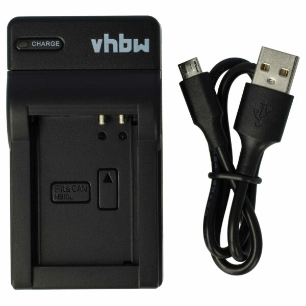 Carregador USB-C com Cabo para Canon PowerShot, SX60 HS, G1 X, G15 - vhbw 0.5 A