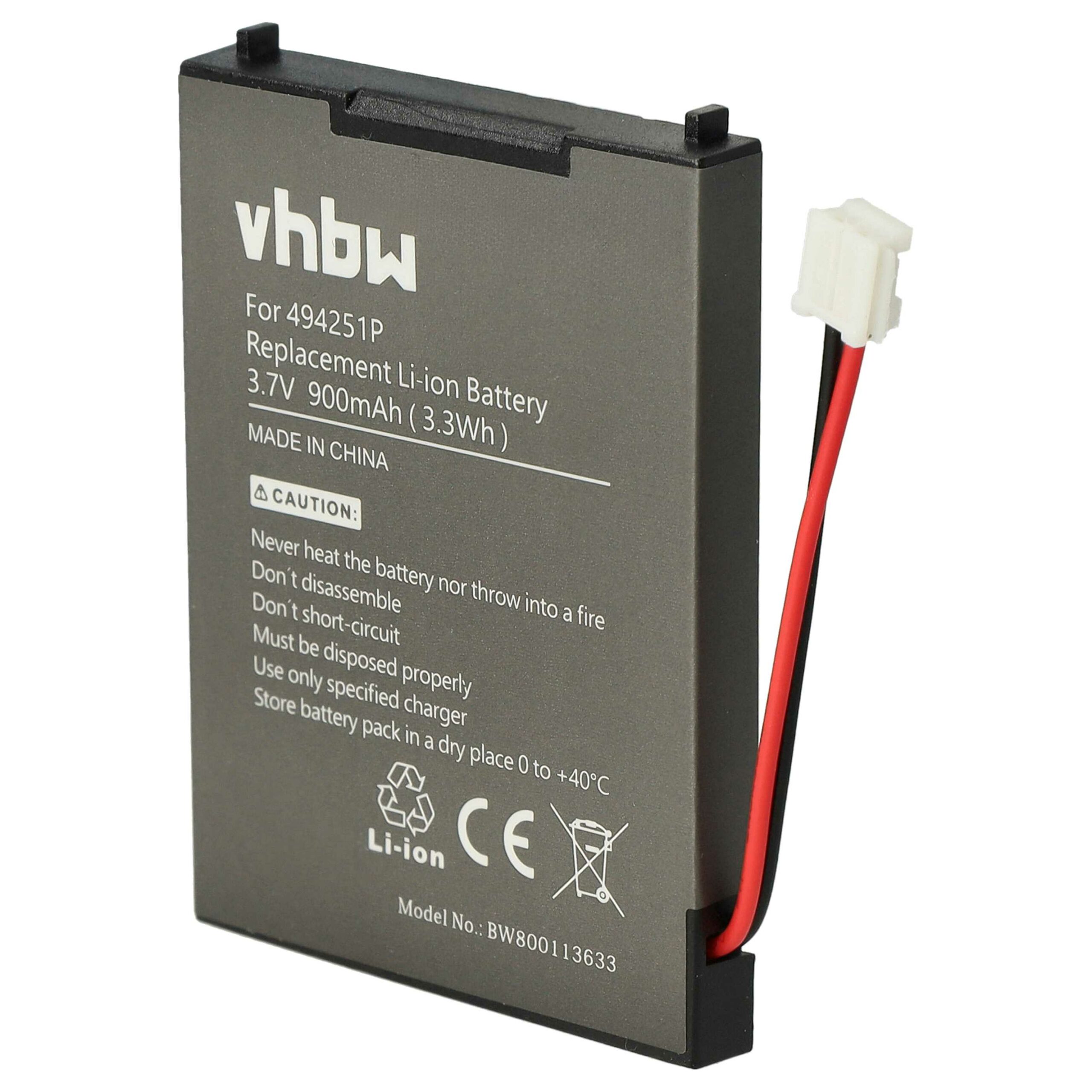 Bateria vhbw para Monitores de Bebé Oricom/Audioline - 900 mAh 3.7V Li-Ion
