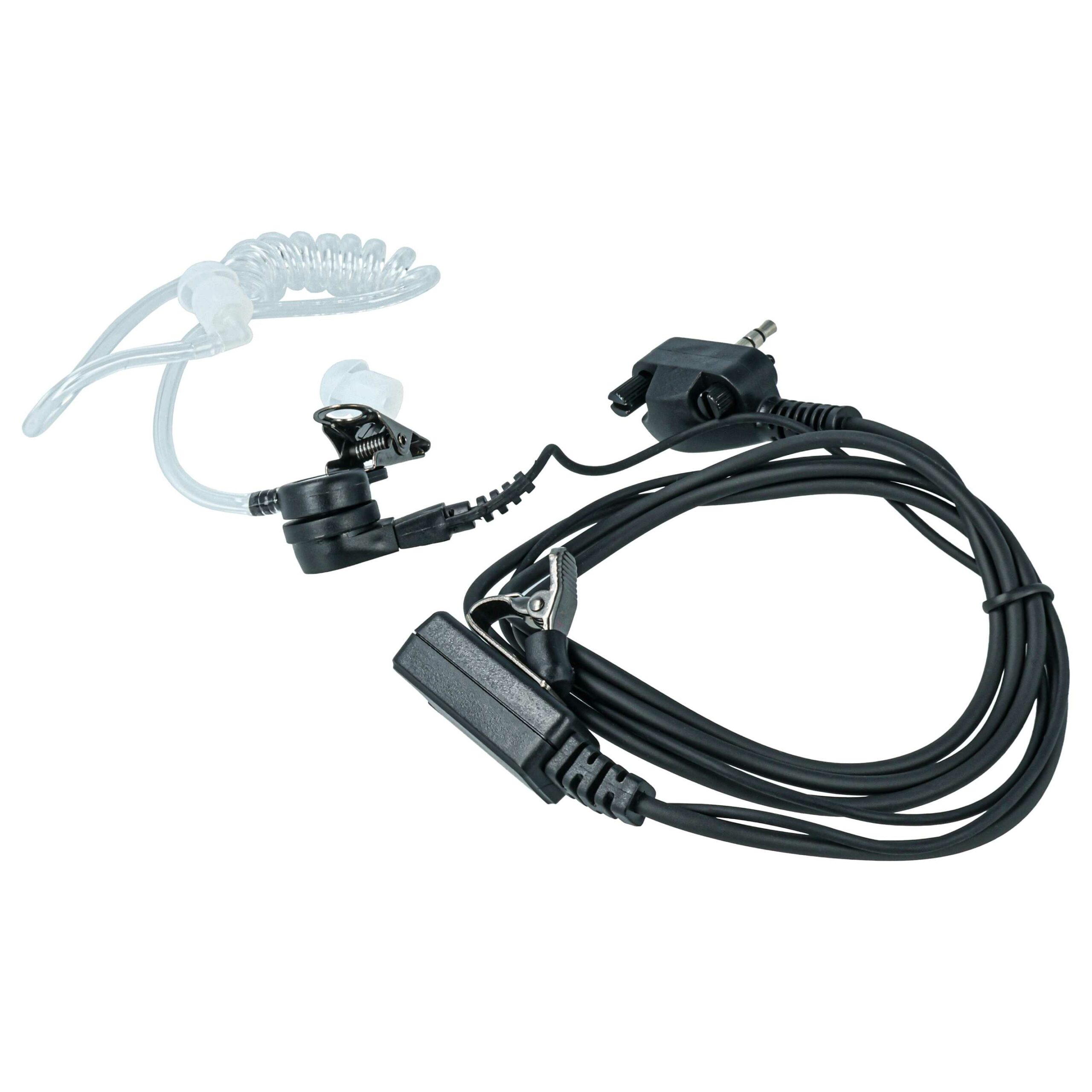 Headset com Microfone para Rádios Yaesu Vertex VX-130 - 10 Unidades com Botão de Resposta e Clip de Montagem - Image 3