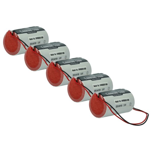 Bateria vhbw 14500 mAh 3.6V para Sistemas de Alarme DSC (5 unidades)