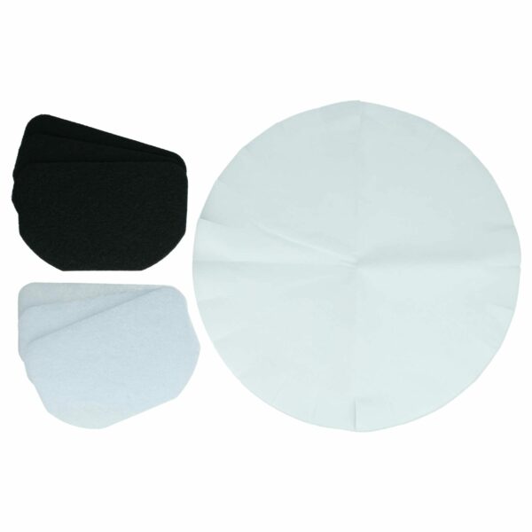 Kit 12 Filtros para Fritadeira DeLonghi (6 Papel, 3 Carvão Ativado, 3 Gordura) - vhbw