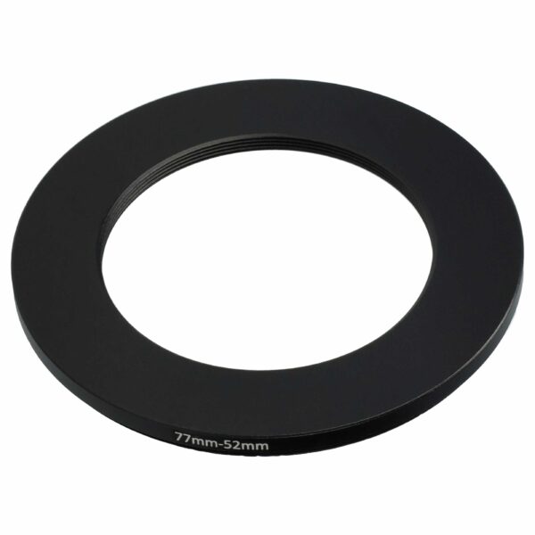 Adaptador de Rosca Step-Down vhbw de 77 mm para 52 mm para Lentes de Câmara