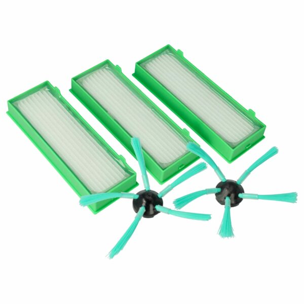 Kit de Manutenção 5 Peças para Aspirador Vorwerk Kobold VR-300, VR-200 - Filtro HEPA e Escovas Laterais