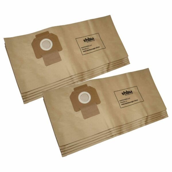 10 Sacos de Aspirador vhbw compatíveis com Makita P-70194 para Aspiradores Bosch - papel