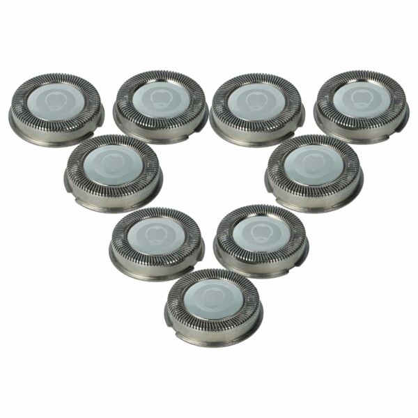 9x Cabeças de Corte de Substituição Philips HQ5 para Máquina de Barbear Elétrica, Prateado